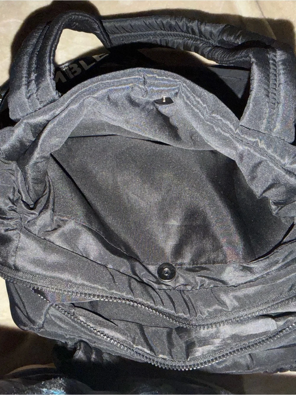 Rumble Boxing Black Quilted Shoulder Bag